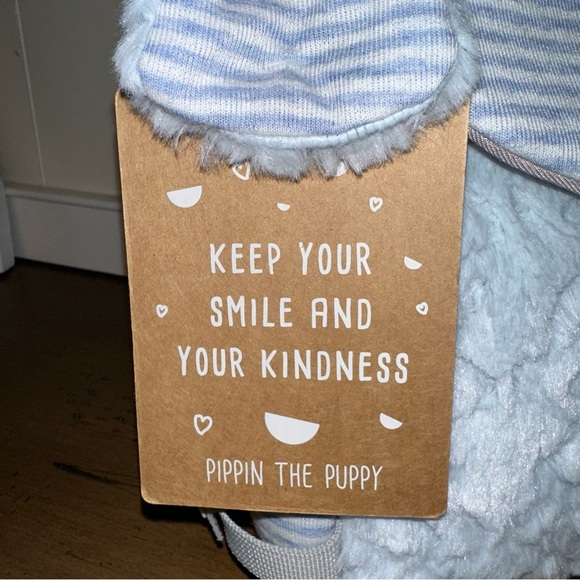 DEMDACO Blue Puppy Buckle and Snap 10 inch Childrens Stuffed Animal Backpack - Picture 8 of 10